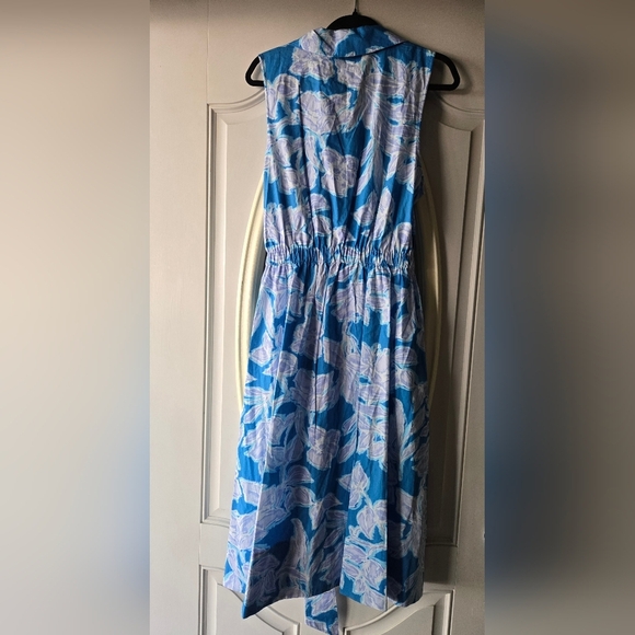 NWT Natori Misty Floral Cotton Halter Shirt Dress ~ Size Large - Picture 9 of 10